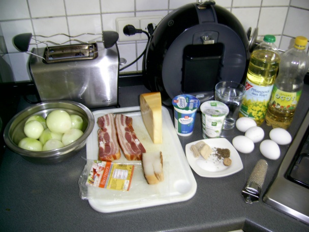 Cibuľový koláč / Zwiebelkuchen - obrázok 1