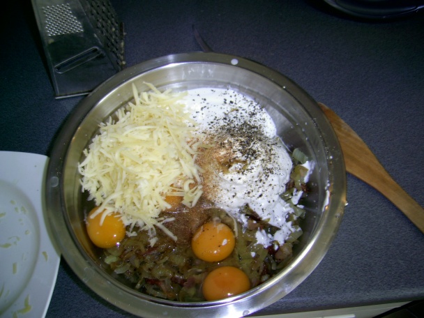 Cibuľový koláč / Zwiebelkuchen - obrázok 3