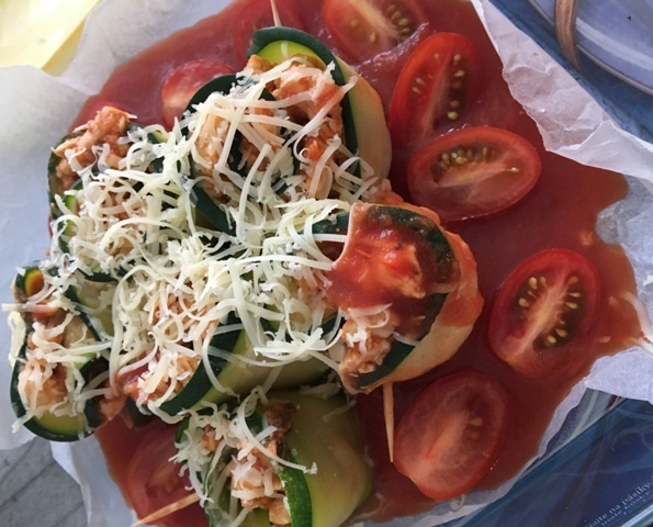 Cuketové rolky plnené hydinovým mäsom (fotorecept) - obrázok 4