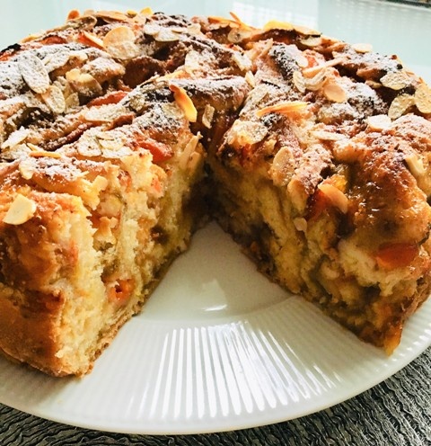 Kysnutý marhuľovo-figový koláč - obrázok 3