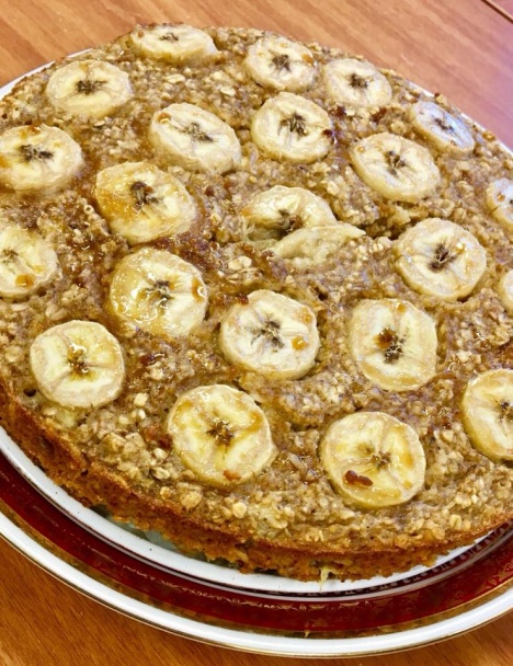 Jednoduchý ovseno-banánový koláč - obrázok 2