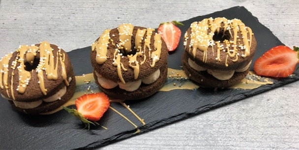 Piškótové donuty s gaštanovým krémom - obrázok 3