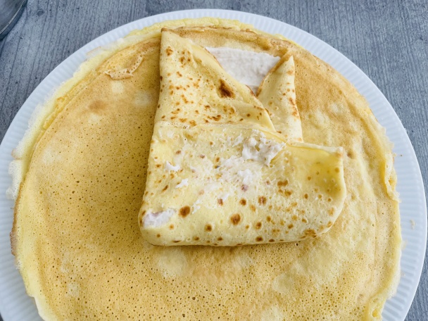 Výborné palacinky plnené šunkou a syrom (fotorecept) - obrázok 4
