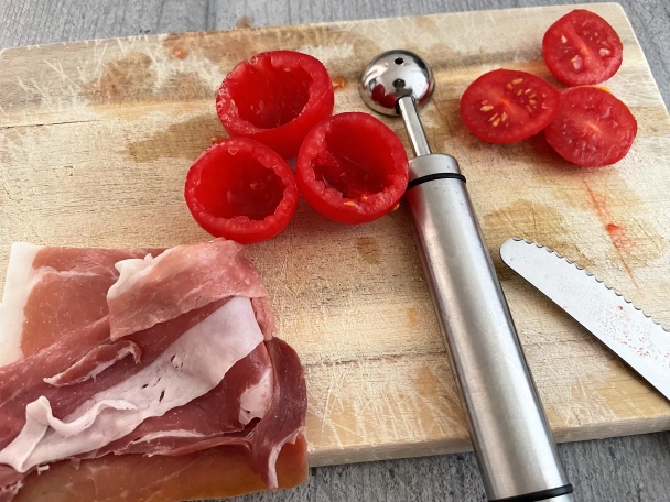 Plnené cherry rajčinky (fotorecept) - obrázok 2