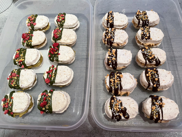 Mini laskonky dvoch chutí (fotorecept) - obrázok 5