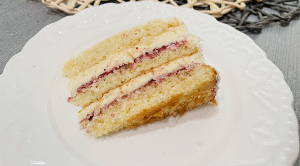 Jednoduchá kokosová torta - obrázok 5