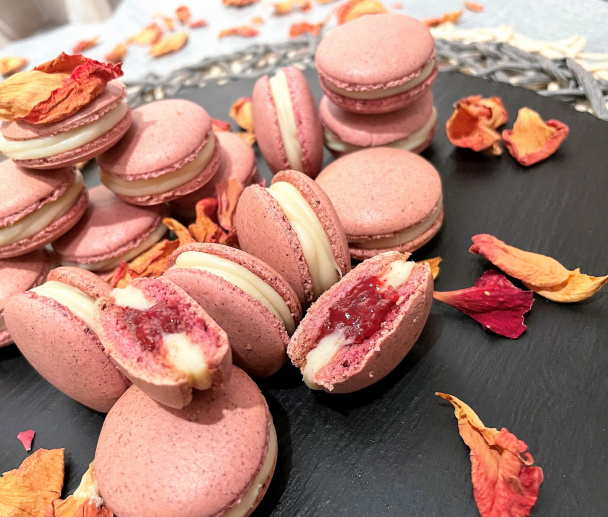 Recyklované makrónky s vôňou ruží - obrázok 5