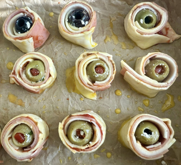 Minislimáčiky s olivami - obrázok 1