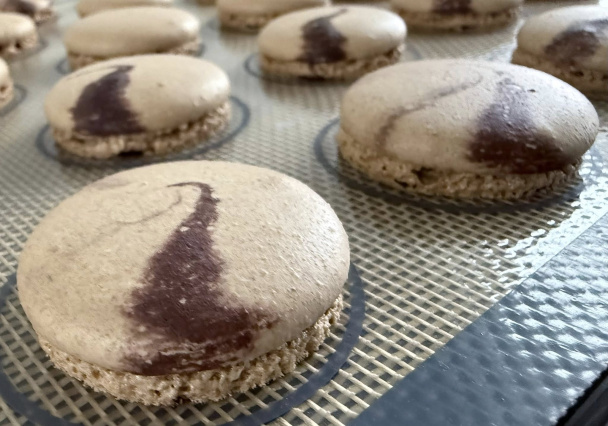 Repasované kávové makrónky (fotorecept) - obrázok 5