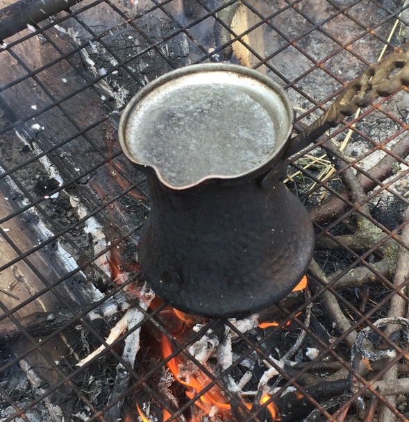 Turecká káva na ohni (fotorecept) - obrázok 1