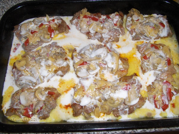 Krkovička so šampiňónmi a kápiou (fotorecept) - obrázok 4