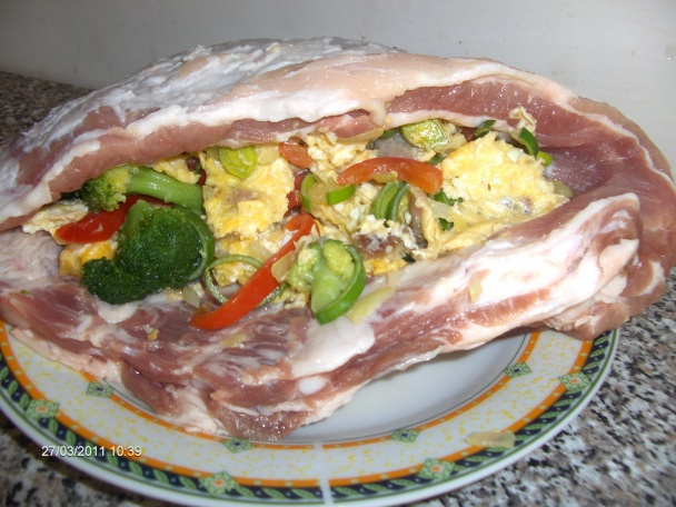 Plnený bravčový bôčik (fotorecept) - obrázok 4