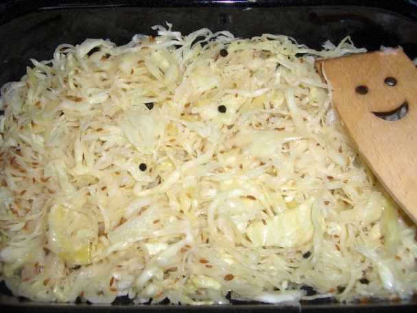 Kuracie stehienka na kapuste (fotorecept) - obrázok 1