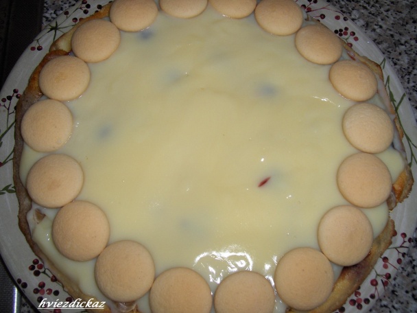 Pudingovo-piškótový zákusok (fotorecept) - obrázok 7