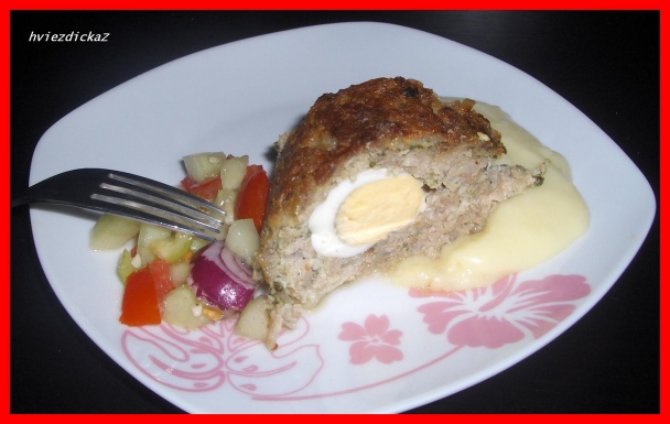 Fašírková roláda a lá pštrosie vajcia  - obrázok 7