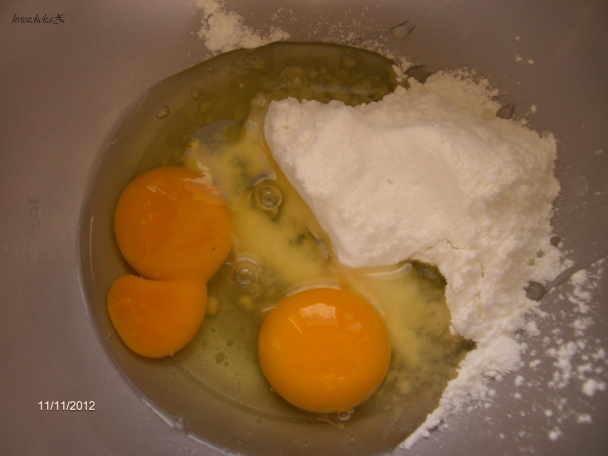 Dvojfarebné muffiny s horkou čokoládou (fotorecept) - obrázok 1