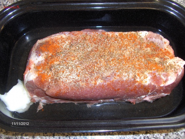 Prekladané zemiaky s pečenou krkovičkou (fotorecept) - obrázok 1