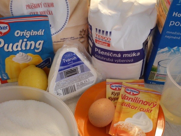 Tvarohový koláč s citrónovou polevou (fotorecept) - obrázok 1