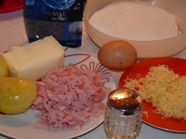 Zemiakovo-šunkové kvietky (fotorecept) - obrázok 1