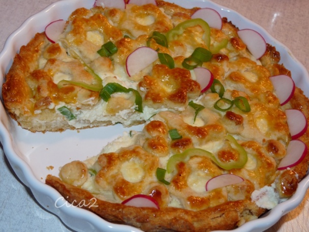 Cesnakový koláč s bryndzovou plnkou (fotorecept) - obrázok 12