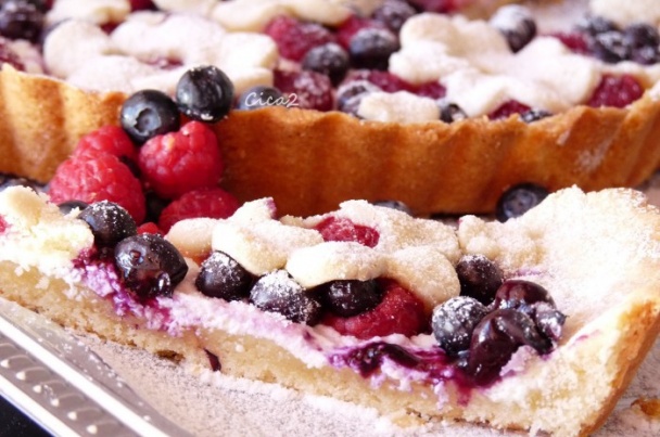 Čučoriedkovo-malinový koláč (fotorecept) - obrázok 9