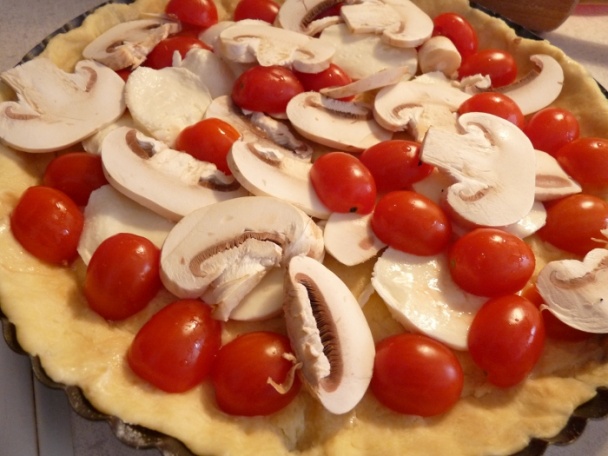 Syrovo-šampiňónový koláč (fotorecept) - obrázok 4