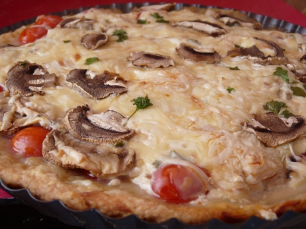 Syrovo-šampiňónový koláč (fotorecept) - obrázok 7