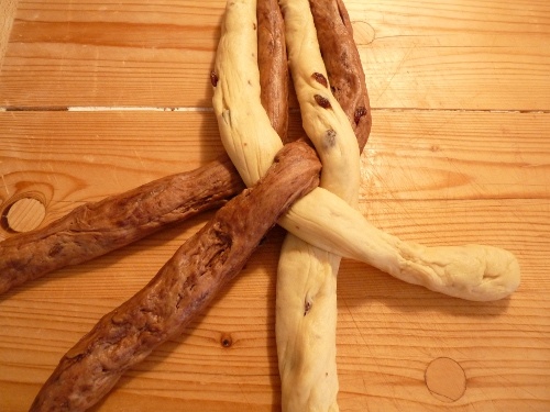 Domáca dvojfarebná vianočka (fotorecept) - obrázok 11