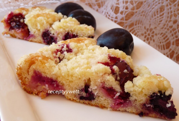 Černicovo-slivkový koláč s posýpkou (fotorecept) - obrázok 9
