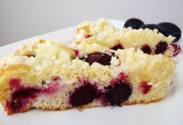 Černicovo-slivkový koláč s posýpkou (fotorecept) - obrázok 10