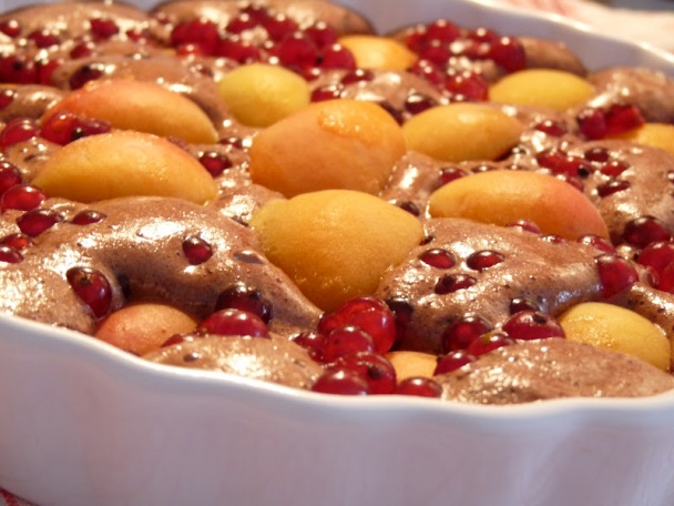 Ríbezľový džem a kakaový koláč s marhuľami a ríbezľami (fotorecept) - obrázok 14