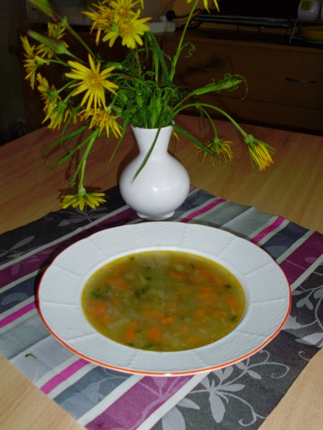 Polievka z čerstvej baranej hlavy, čiže trúdnik klobučkatý - obrázok 1