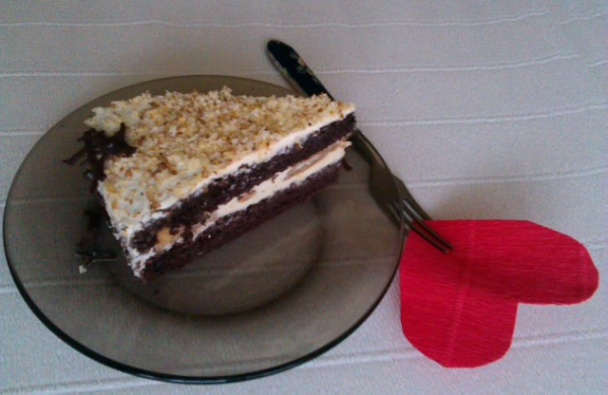 Kakaová valentínska torta - obrázok 7