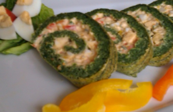 Špenátová roláda - obrázok 1