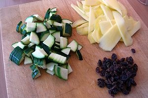 Jahňacie karí s mangom a hrozienkovým kuskusom (fotorecept) - obrázok 8