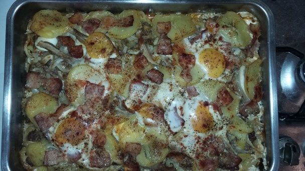 Zapekané vrstvené zemiaky s mletým mäsom (fotorecept) - obrázok 4