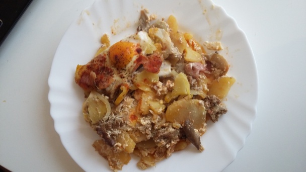 Zapekané vrstvené zemiaky s mletým mäsom (fotorecept) - obrázok 5