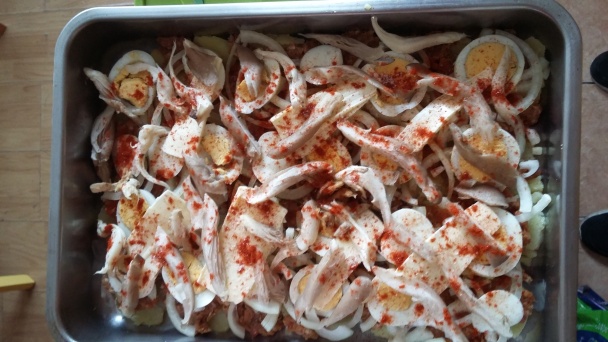 Zapekané vrstvené zemiaky s mletým mäsom (fotorecept) - obrázok 2