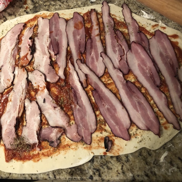 Pizza slimáky z langošového cesta - obrázok 1