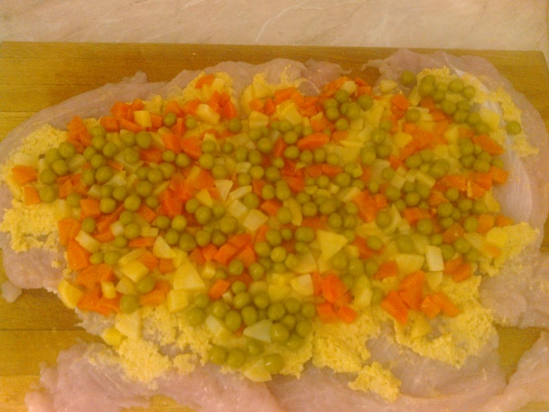 Morčacia roláda plnená zeleninou - obrázok 4