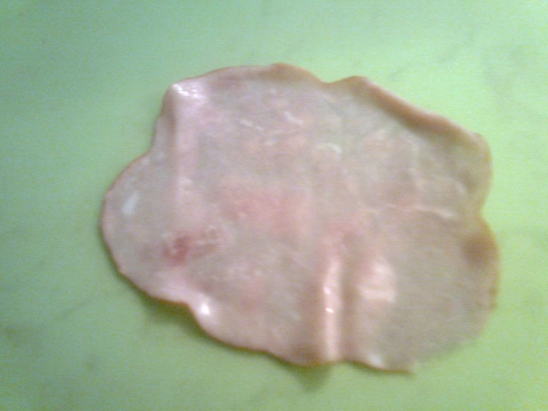 Šunková ruža (ozdoba obložených mís, servírovaných jedál) - obrázok 1