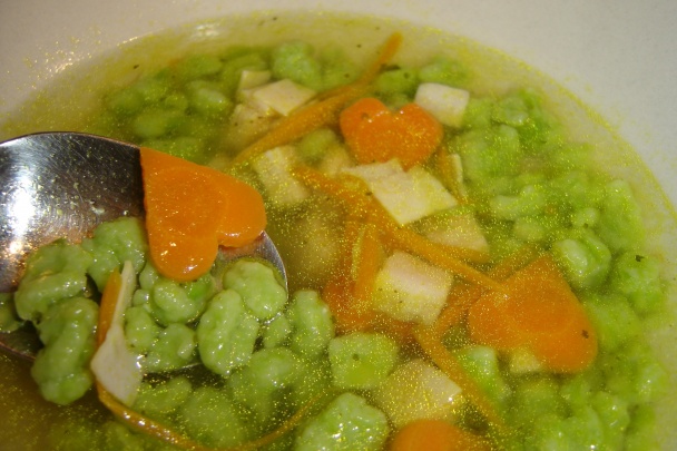 Zelené halušky s hádankou a prípadne rýchlo-šikovná polievka z nich (fotorecept) - obrázok 8