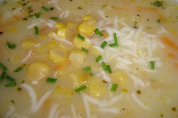 Biela kukuricová polievka s majoránkou a syrom (fotorecept) - obrázok 10