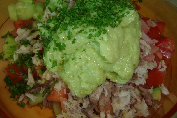 Avokádovo-makrelový šalát (fotorecept) - obrázok 7