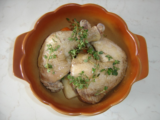 Kuracie stehná s medovou kôrkou, citrónový kuskus a vývar so srdiečkovými rezancami (fotorecept) - obrázok 5