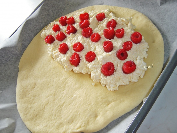 Sladký kysnutý tvarohový polmesiac (fotorecept) - obrázok 5