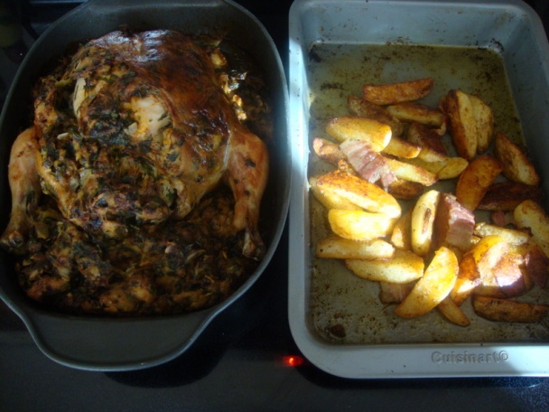 Pečené kuriatko s plnkou naviac - to akože pre mňa (fotorecept) - obrázok 14