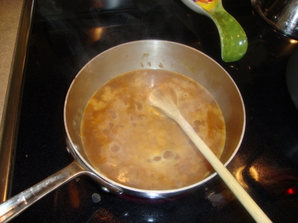 Postrúhaný oštiepok utopený v kelovom prívarku s nadstavbou - obrázok 7