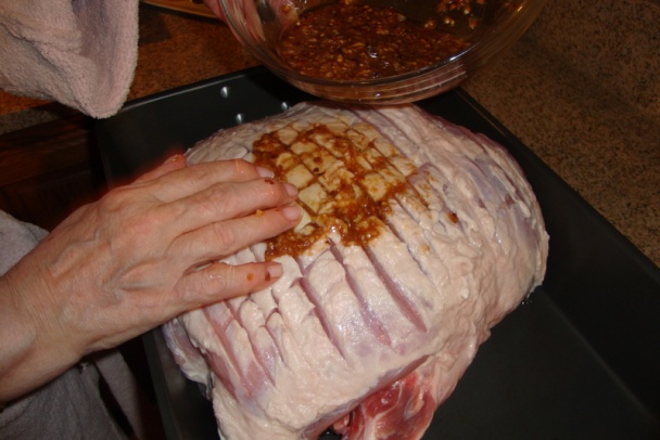 Bravčové pečené stehno pre veľkú rodinu, plus dobrých susedov (fotorecept) - obrázok 5