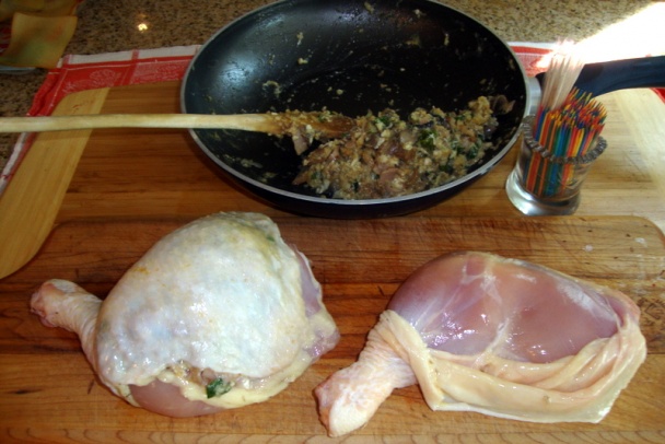 Kombinovaná mandľová plnka v pečených kuracích stehnách, s efektívnym využitím času (fotorecept) - obrázok 7